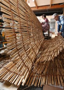 夏場に重宝　よしず作り最盛期　栃木