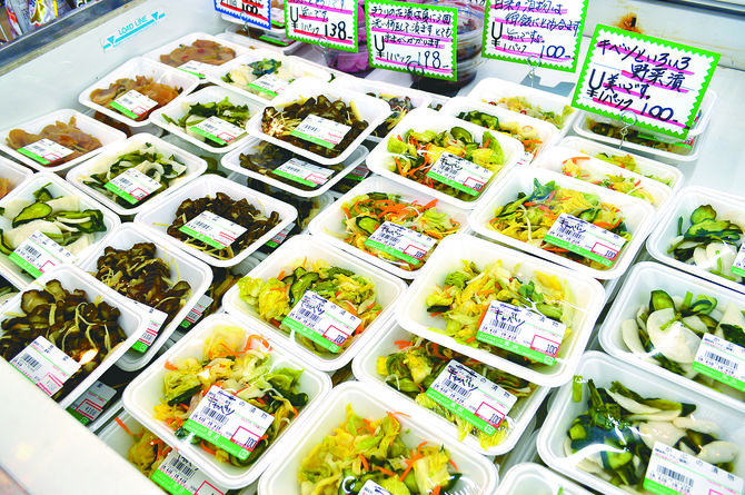 店長のお母さんが手間をかけた漬物
