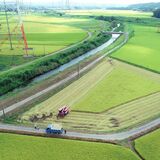 大田原で一足早く稲刈り　例年より１週間早く