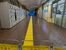 立ち入り規制されたトイレ周辺。付近にはブルーシートがかけられた＝11日午後７時55分、ＪＲ宇都宮駅
