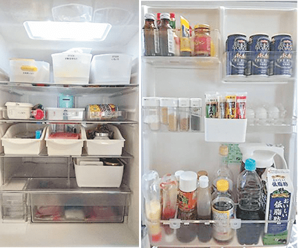 冷蔵庫をきれいに整理すると食品ロス防止ができ、家族みんなが使いやすく省エネにも