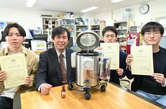 無人で蚊を捕獲「かなり取れます」帝京大研究室の発明が最高賞