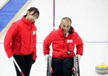 現役選手、Ｖ候補パラ代表を指導