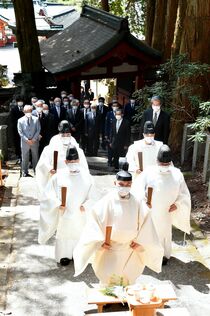 日光二荒山神社で開山祭