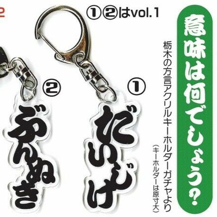 だいじけ、ぶんぬき、ふきっつぁらし…意味は何でしょう？　栃木の方言キーホルダーガチャが人気《栃木弁クイズ》