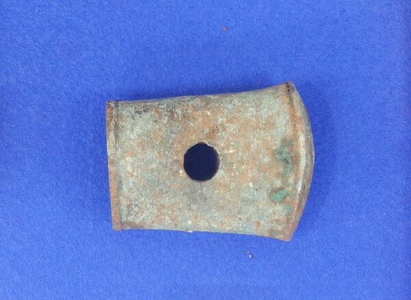 足利市菅田31号墳から出土した、刀の柄頭に付けた飾り金具