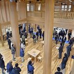 栃木県林業大学校が完成　100%県産「…