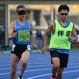 パラリンピアン加治佐（矢板）貫禄の完勝劇　伴走者・豊島（那須塩原）と二人三脚