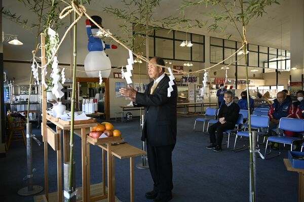 ２０日にオープンする「エーデルワイススキーリゾート」の安全祈願式