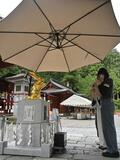 良い縁うさぎに 日よけパラソル
