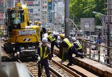 JR東、日中のレール交換公開