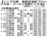 知事盃ゴルフ　地区大会