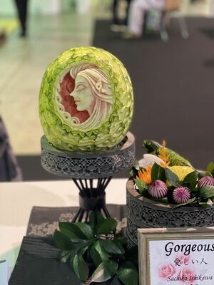 ライブカービングで製作した作品
