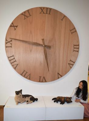 幼いころの愛犬「ゴン」をモデルにした作品に触れるはしもとさん