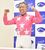 会見を終え晴れやかな表情でポーズを取る内田＝浦和競馬場