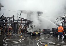 芳賀で住宅火災　建物内から1人の遺体