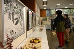 水墨画２９点３０日まで展示