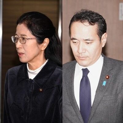 上野氏（左）と簗氏
