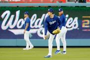 ドジャース、本拠地LAで練習