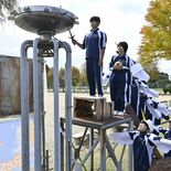 中学校の体育祭に高さ３メートルの聖火台…なぜ？　炎の迫力に驚きの声も
