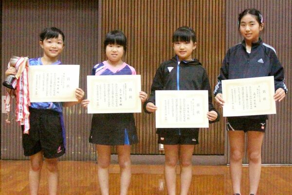 女子カブの入賞者