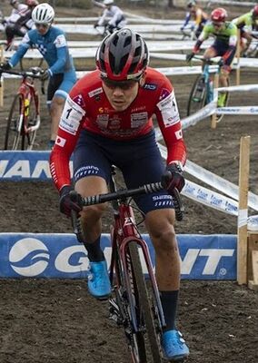 ブリッツェン移籍後初勝利を飾った沢田（チーム提供）