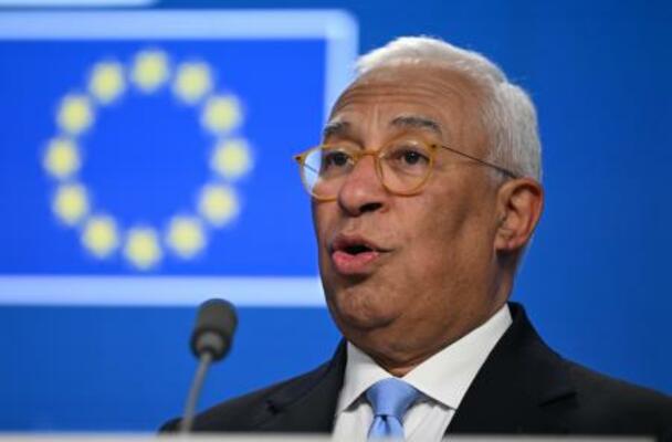 EUのコスタ大統領=3月20日、ブリュッセル(ゲッティ=共同)