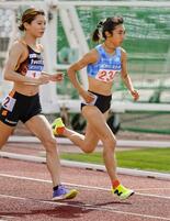 女子1500mは田中がトップ