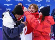 二人三脚 頂たどり着く