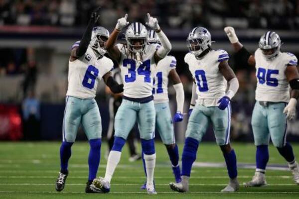 米プロフットボールNFLカウボーイズの選手=14日(AP=共同)