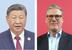 中国の習近平国家主席、スターマー英首相(ゲッティ=共同)