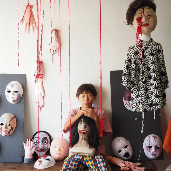 稀有品子供マネキン・限定品・お化け屋敷 小学6年生がお化け屋敷を手作り 100人超が恐怖体験 丸山工芸社の人形