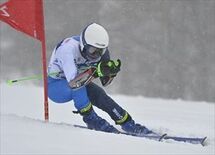 足大付の横尾、２年ぶり２冠（高校男子）　アルペンスキー県高校・中学総体…