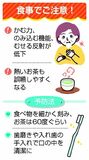 加齢でかむ力低下、誤嚥も