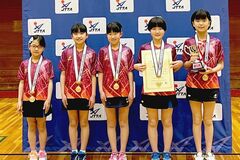 女子栃木県選抜、初の頂点　決勝で千葉を逆転３－１　全国ホープス選抜卓球