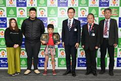 佐藤さん(石橋北小)市長表敬