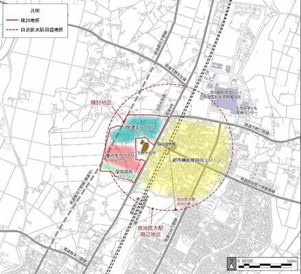 まちづくりのゾーニングイメージ