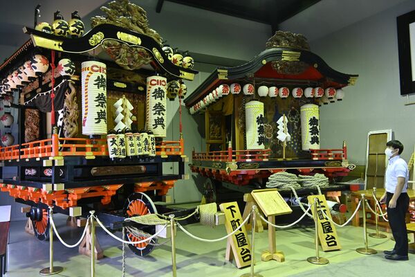伊王野地域のお祭りで使われる屋台