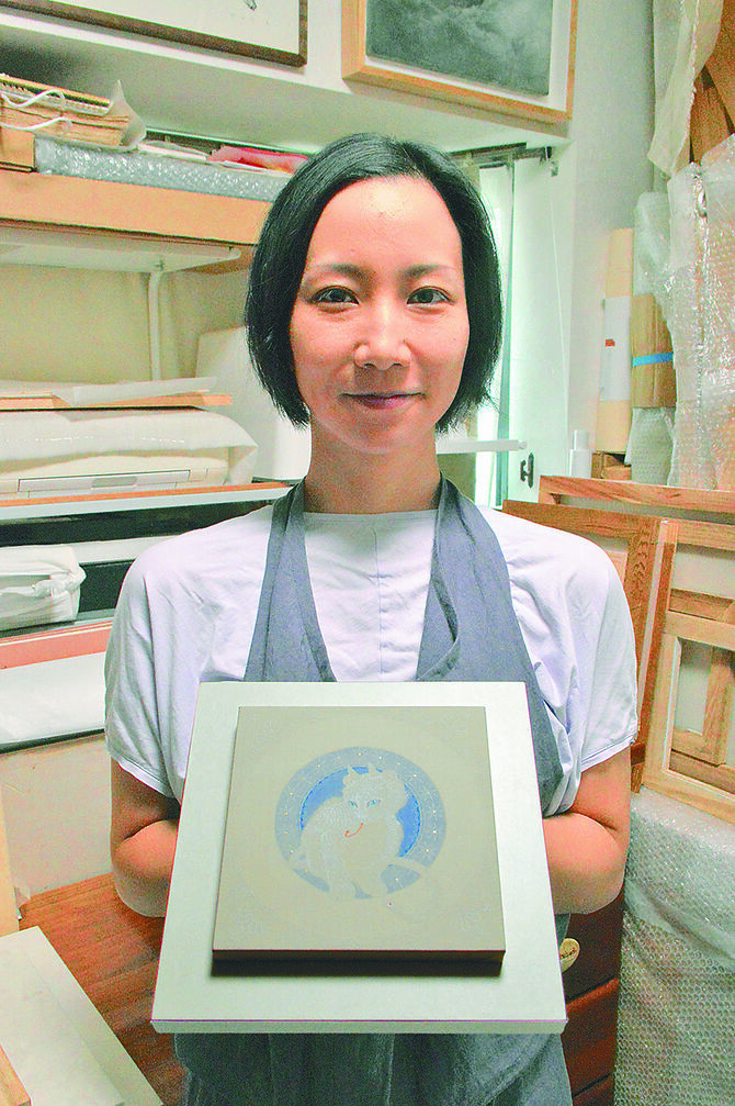 　◆プロフィル　小山市出身。女子美術大学卒業後、東京藝術大学大学院で保存修復を学ぶ。女子美術大学卒業制作賞、東京藝術大学安宅賞など入賞・入選多数。 https://yanakamikako.sakura.ne.jp/