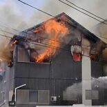 真岡で住宅火災　午前10時25分現在延焼中