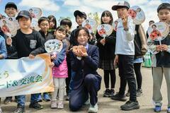 高木美帆さんが地元でパレード