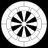 源氏車（げんじぐるま）〈器材紋　源氏車〉