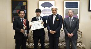 高校選抜頂点 知事に報告