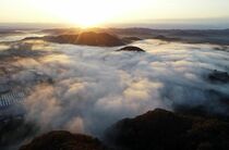 雲海の絶景　茂木の鎌倉山