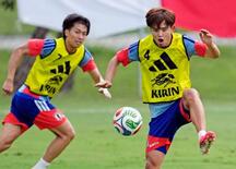 Ｗ杯代表、久保らミニゲーム調整