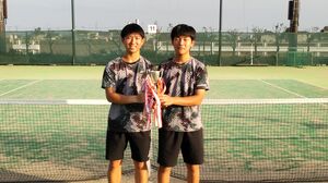 テニス男子ダブルス優勝の竹田・菊地組