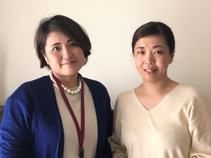 小堀愛生さん(左)と菊池紀子さん