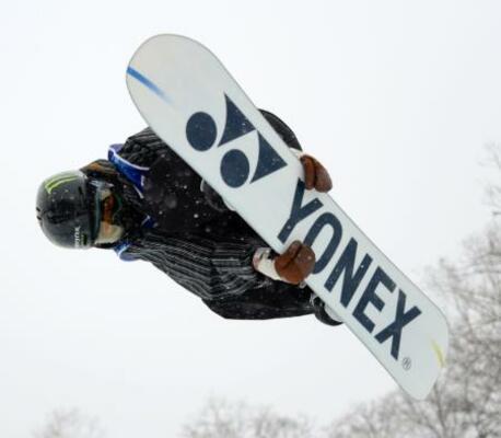 　ハーフパイプ女子　優勝した工藤璃星＝札幌市ばんけいスキー場