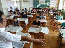 １ページに収める工夫学ぶ　大田原市奥沢小 