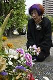 慰霊碑「やっと来られた」